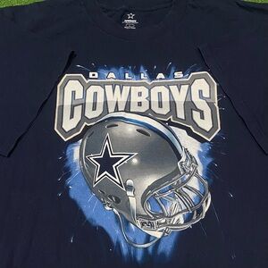 Vintage Y2K Dallas Cowboys NFL Football T-Shirt Navy Blue Large